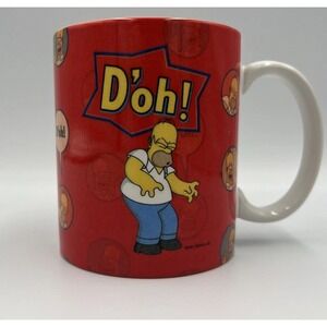 Simpson's 2004 20th Century Fox D'oh Homer Simpson Mug Red